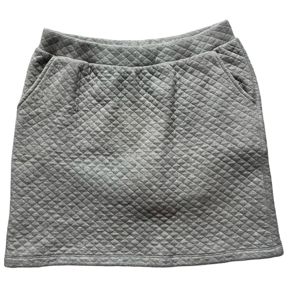 Lands’ End Kids Gray Cotton Quilted Skort - Picture 1 of 5